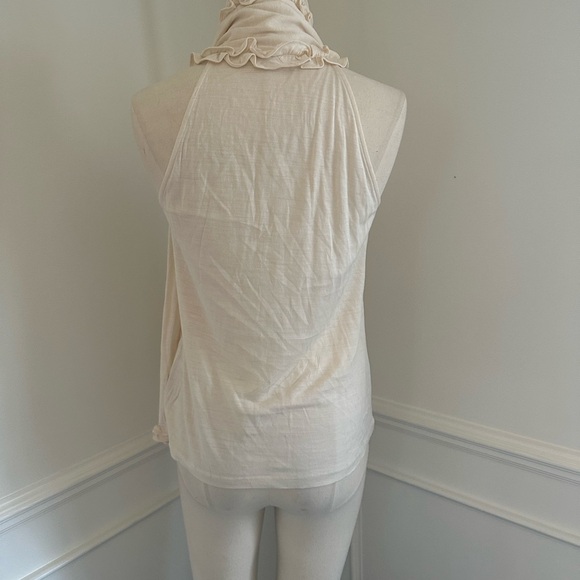 Ralph lauren 100% silk ruffle halter top blouse - Picture 5 of 8